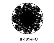 8×61(b)類圓股鋼絲繩(PT0305)